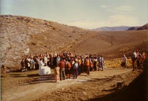 Celebración de la misa en memoria de Antonio Huete en el Purche